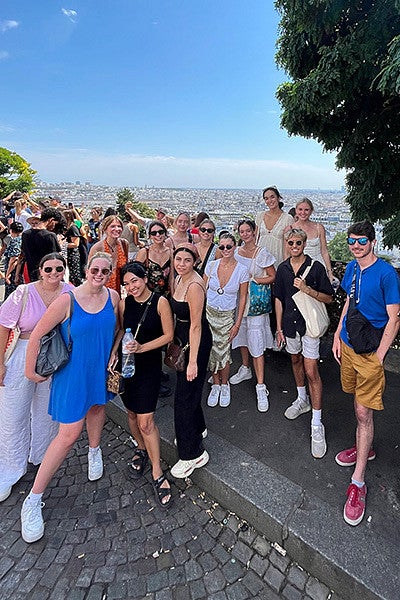 SOJC students in Paris at Montmartre