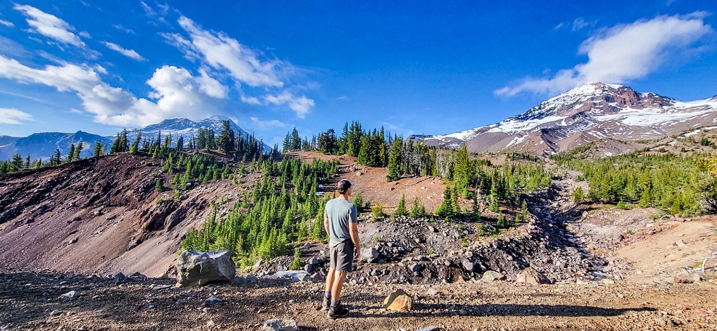 Ivan Miller faces a mountain scene