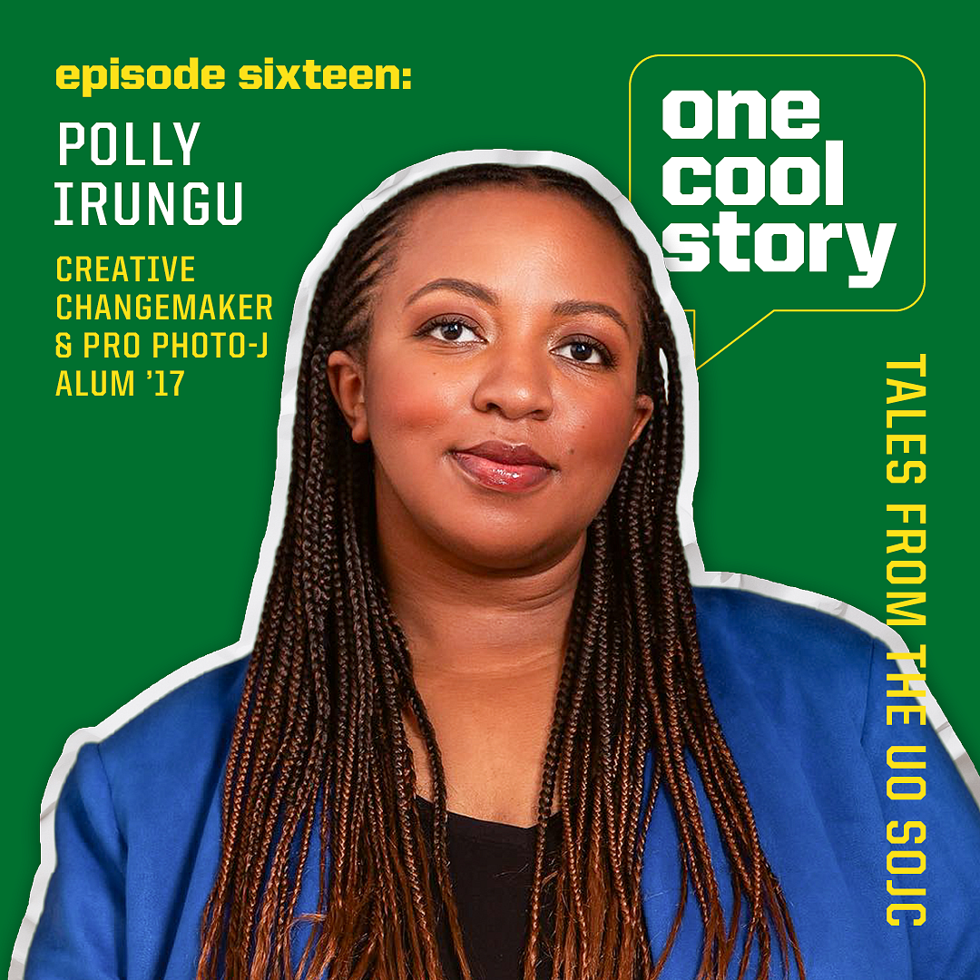 podcast graphic featuring Polly Irungu