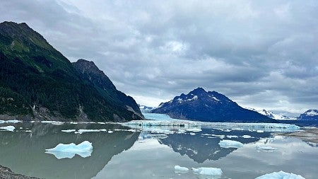 The Sheridan Glacier near Cordova, Alaska