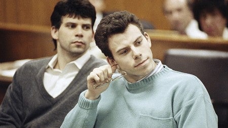 Lyle and Erik Menendez at their murder trial