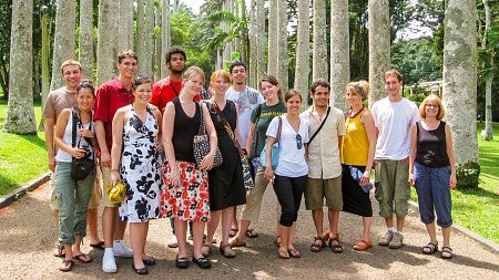 A group photo of participants in the SOJC's Media in Ghana trip in 2008