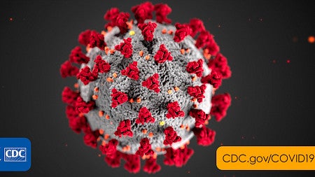 Coronavirus illustration from CDC
