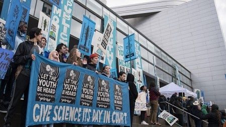 Climate change rally Oct. 29, 2018 in Eugene, Oregon