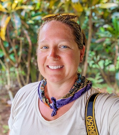 portrait of Denise Silfee taken outdoors