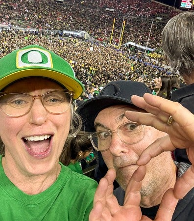 Christine Wise and at Autzen Stadium