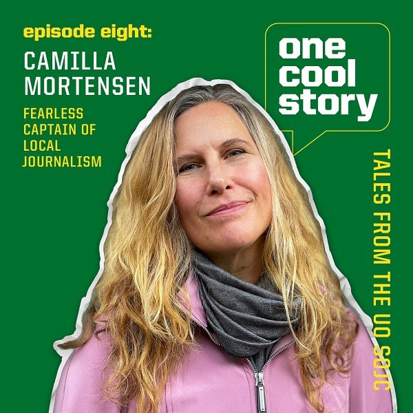 podcast graphic featuring Camilla Mortensen