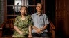 Setyawan’s great aunt and great uncle sit on the porch of their home of a lit studio portrait on location. Photo by Kayla Setyawan.